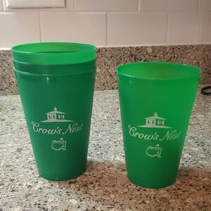 Masters Crow's Nest Green Reusable Plastic Cups - Set Of 4